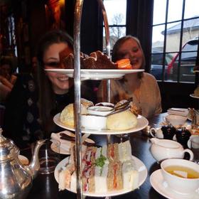 People having afternoon tea.