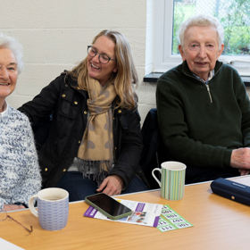 Some attendees smiling