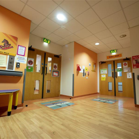 Corridor at the entrance of a Day Care Ward.