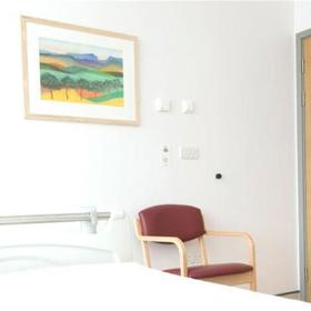 Artwork in a hospital room.