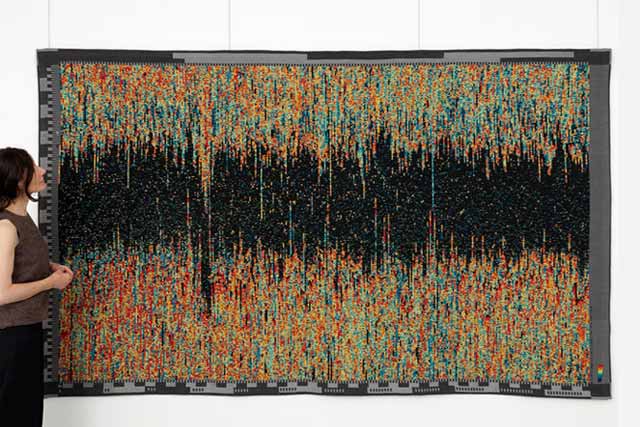 'Sun Dial: Night Watch' tapestry by Susan Morris